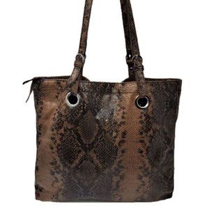 Vintage BACI COUTURE Italy faux Snakeskin handbag